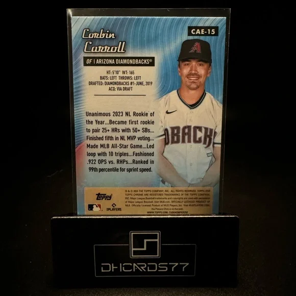 2024 Topps Chrome Corbin Carroll All Etch - Picture 2 of 2